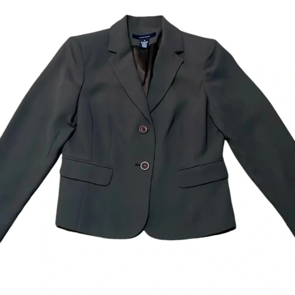 Jones Wear Womens Blazer Taupe Single breasted 2 Lined Size 6‎ Career Office